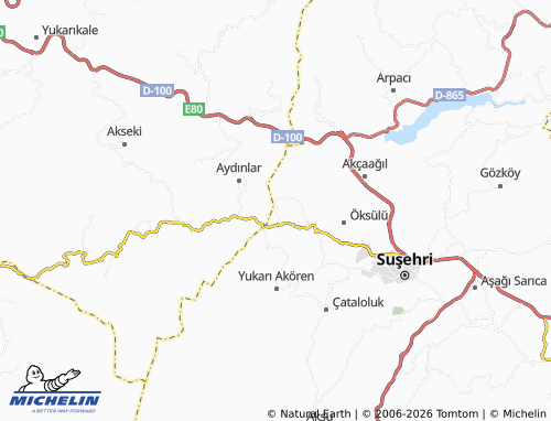 MICHELIN Çitlice map - ViaMichelin