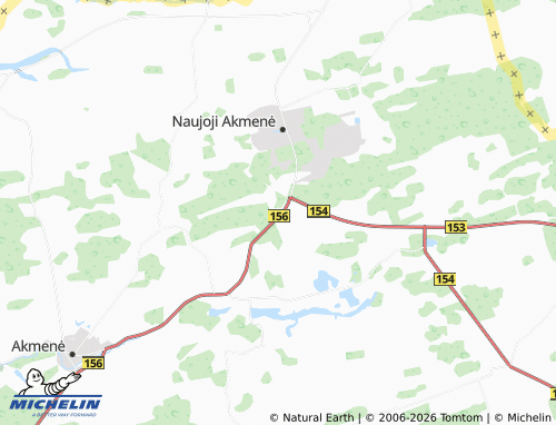 Mapa MICHELIN Gaušiai - ViaMichelin