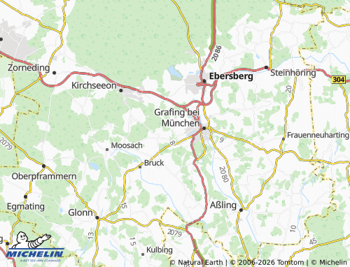 MICHELIN Grafing Bahnhof map - ViaMichelin