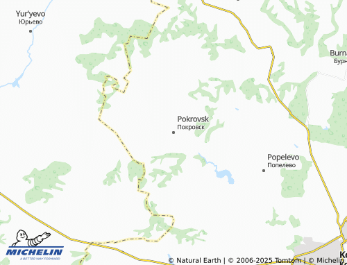 MICHELIN Pokrovsk map - ViaMichelin