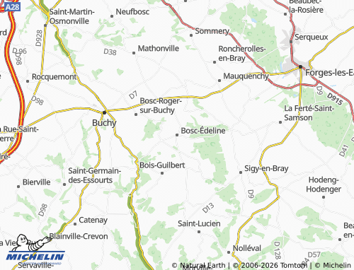 Mapa MICHELIN Bosc-Édeline - ViaMichelin