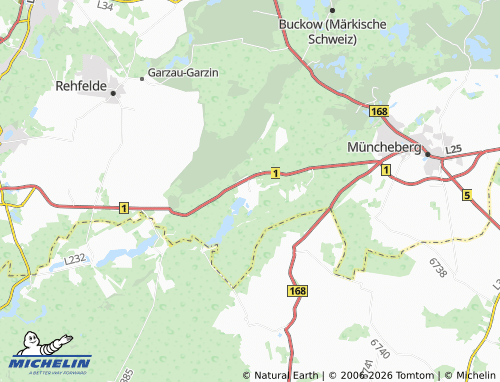 MICHELIN Hoppegarten map - ViaMichelin