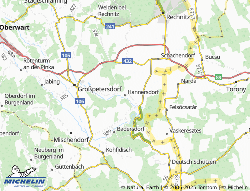 MICHELIN Hannersdorf map - ViaMichelin