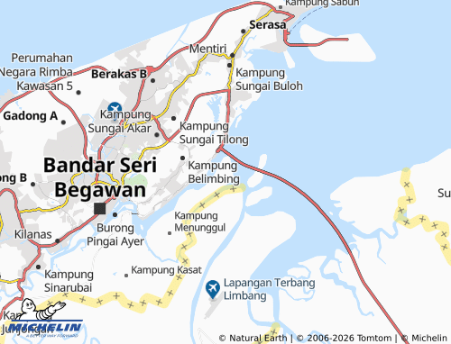 Mapa MICHELIN Kampung Tanjong Kindana - ViaMichelin
