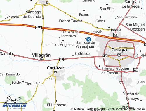 Mapa MICHELIN El Chinaco - ViaMichelin