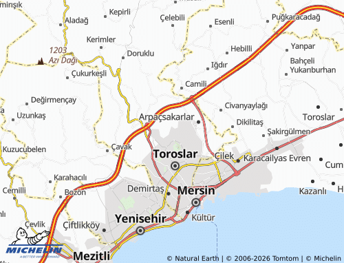 Mappa MICHELIN Korukent - ViaMichelin
