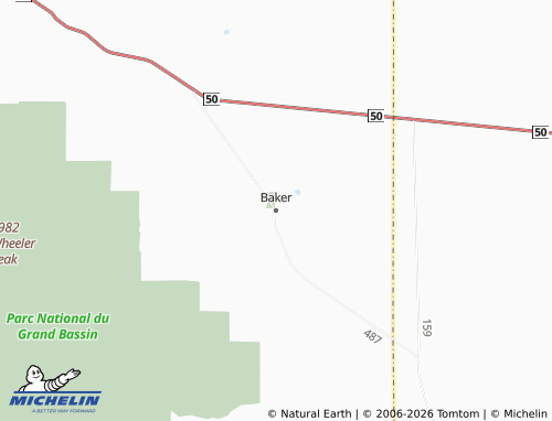 Mappa MICHELIN Baker - ViaMichelin