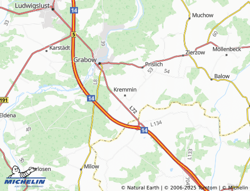 Mapa MICHELIN Kremmin - ViaMichelin