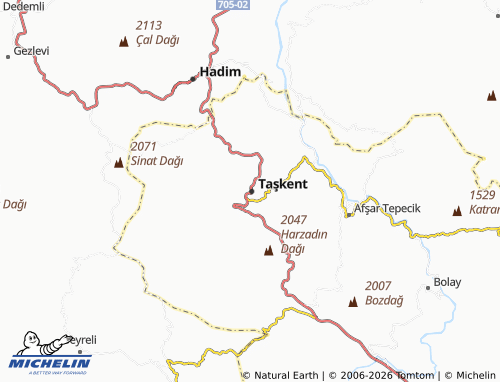 MICHELIN Şıhlar map - ViaMichelin