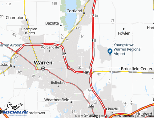 Carte MICHELIN Howland Center - ViaMichelin