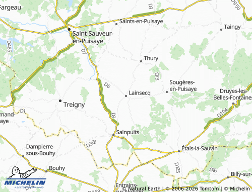 MICHELIN Lainsecq map - ViaMichelin