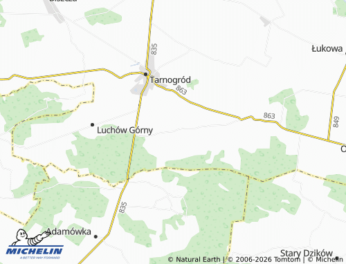 Mapa MICHELIN Wola Różaniecka - ViaMichelin