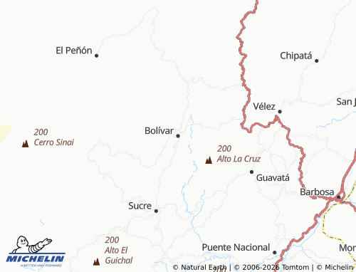 Mapa MICHELIN Bolívar - ViaMichelin