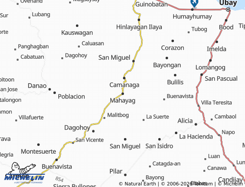 MICHELIN Mahayag map - ViaMichelin