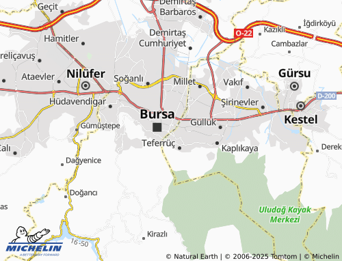 MICHELIN Kayhan map - ViaMichelin