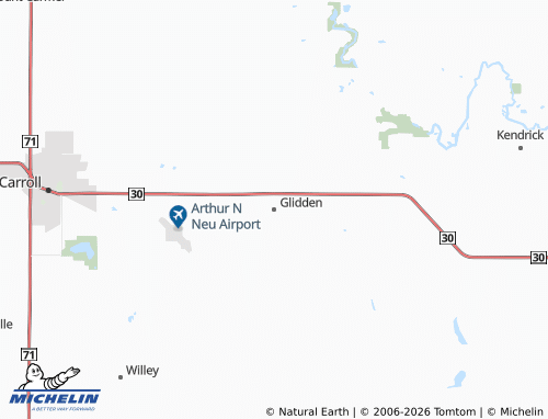 Carte MICHELIN Glidden - ViaMichelin