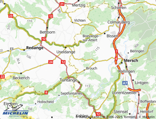 Carte MICHELIN Buschdorf - ViaMichelin