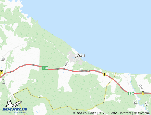 MICHELIN Aseri map - ViaMichelin