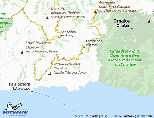 Mappa MICHELIN Rodovani - ViaMichelin