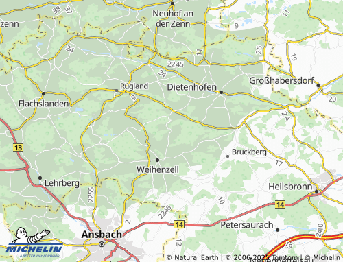 MICHELIN-Landkarte Beutellohe - ViaMichelin