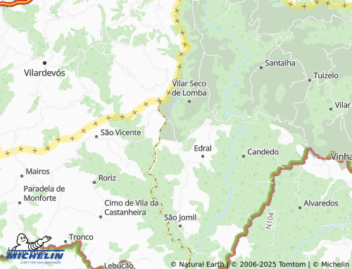 Carte MICHELIN Sandim - ViaMichelin