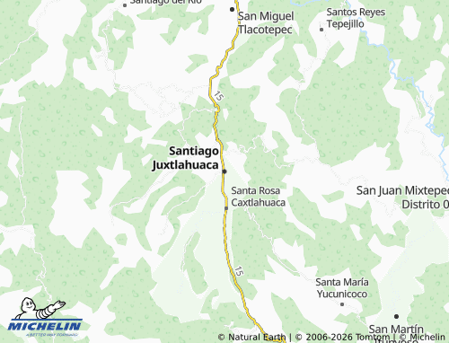 Mappa MICHELIN Santiago Juxtlahuaca - ViaMichelin