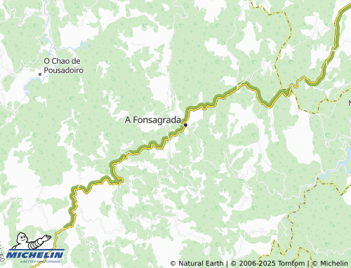 MICHELIN O Padrón (San Xoán) map - ViaMichelin