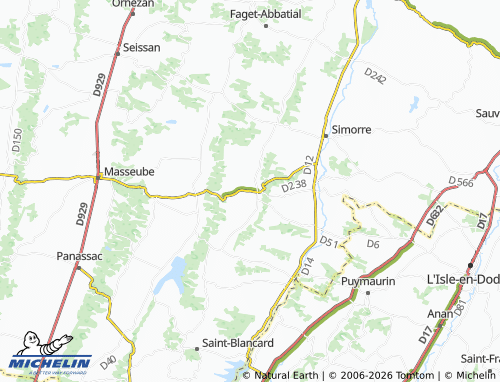 Mapa MICHELIN Meilhan - ViaMichelin