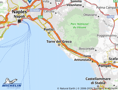 MICHELIN Torre del Greco map - ViaMichelin