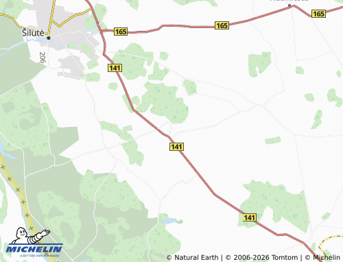 MICHELIN Juknaičiai map - ViaMichelin