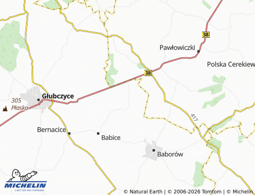 MICHELIN-Landkarte Dziećmarów - ViaMichelin