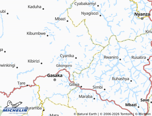 Mapa MICHELIN Cyanika - ViaMichelin