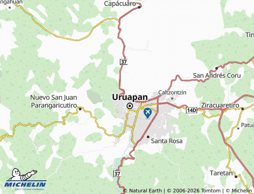 Mapa MICHELIN Mártires de Uruapan - ViaMichelin