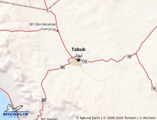 Mapa MICHELIN Mintaqat Tabouk - ViaMichelin