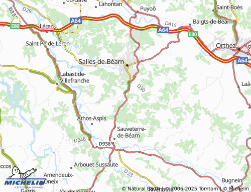 Carte MICHELIN Lasbordes - ViaMichelin