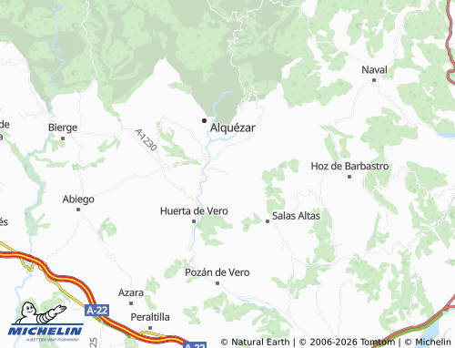Mappa MICHELIN Buera - ViaMichelin