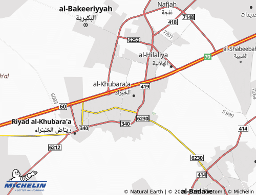 MICHELIN-Landkarte al-Rabwah - ViaMichelin