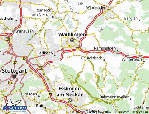 Mapa MICHELIN Rommelshausen - ViaMichelin