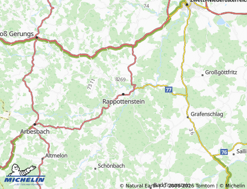 Mapa MICHELIN Rappottenstein - ViaMichelin