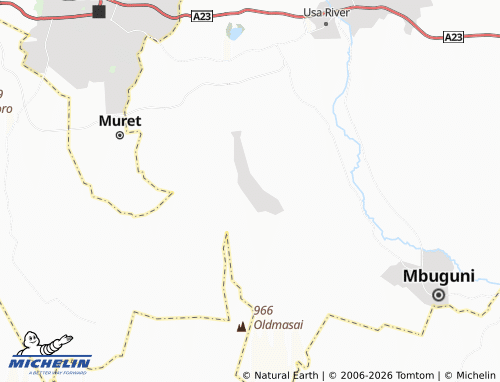 Mappa MICHELIN Nduruma Chini - ViaMichelin