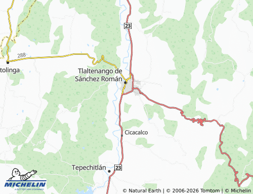 MICHELIN Lomas de Caxcanes map - ViaMichelin