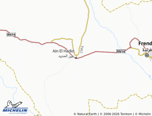 Carte MICHELIN Ain El Hadid - ViaMichelin