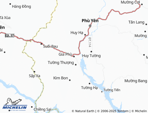 MICHELIN Gia Phù map - ViaMichelin
