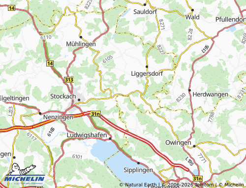 MICHELIN Frickenweiler map - ViaMichelin