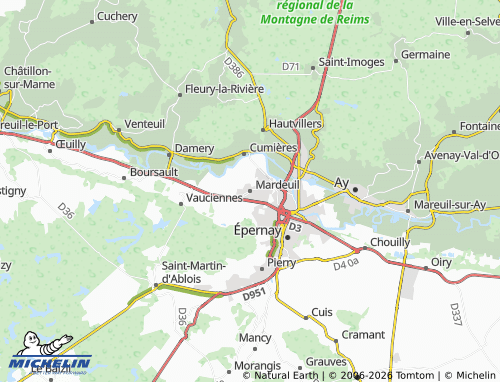 Mapa MICHELIN Mardeuil - ViaMichelin