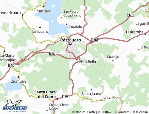 Mappa MICHELIN De Pátzcuaro - ViaMichelin