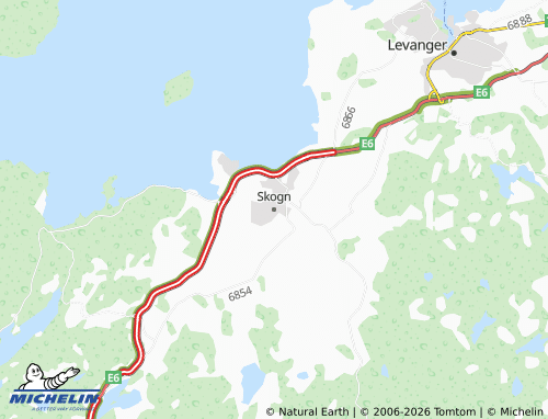 Kaart MICHELIN Skogn - ViaMichelin