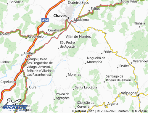 MICHELIN São Tiago map - ViaMichelin