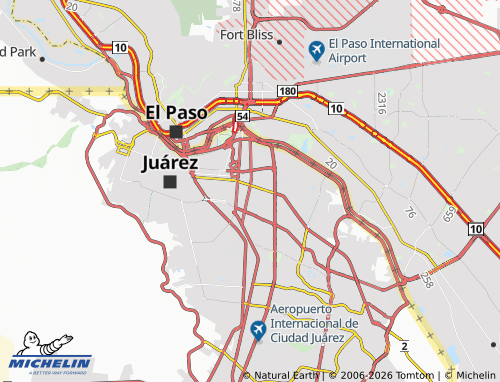 MICHELIN La Raza map - ViaMichelin