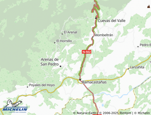 MICHELIN La Parra map - ViaMichelin